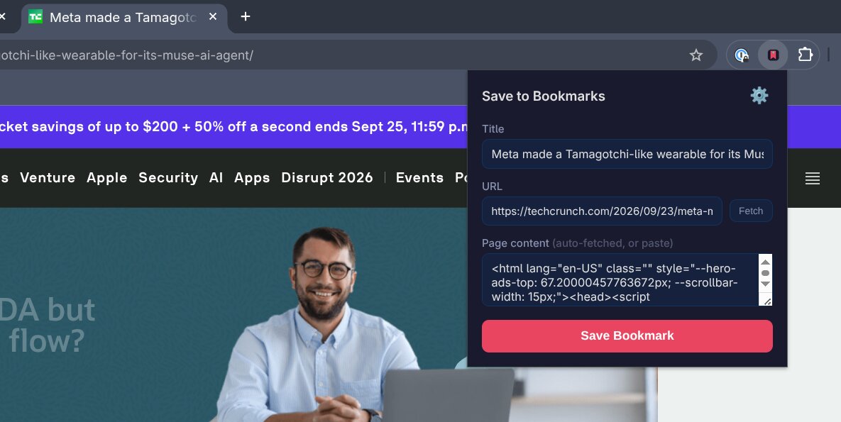 Bookmarks extension