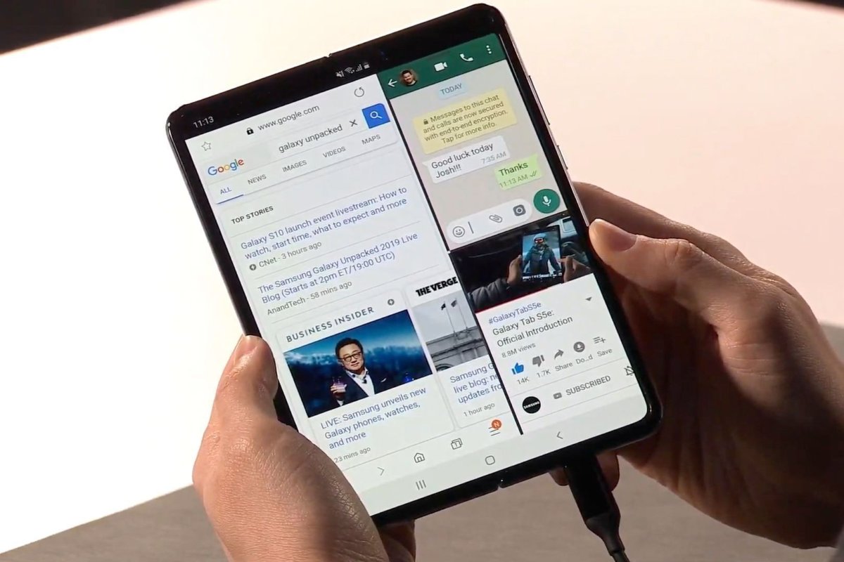 3 apps on Galaxy Fold